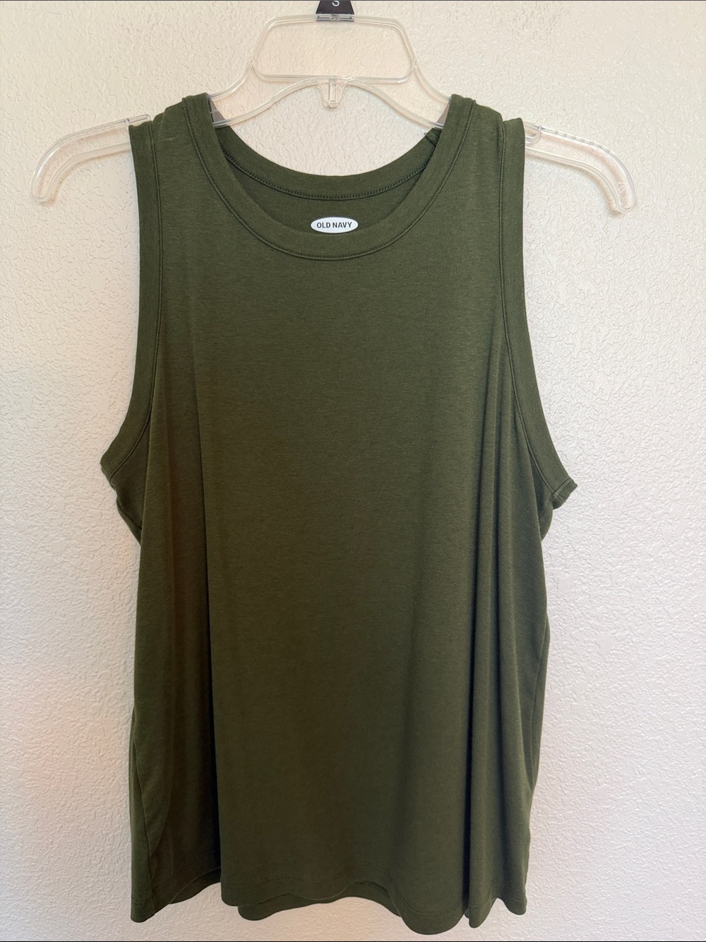 Old Navy Olive Tank Top - Sleeveless Casual Tee